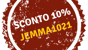 Coupon sconto. Usa il codice Jemma1021 e ricevi il 10% di sconto su tutti i prodotti